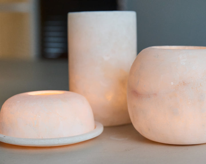 Alabaster Tealight - dome