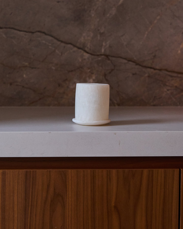 Alabaster Tealight - dome