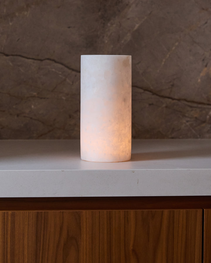 Alabaster Tealight - straight white