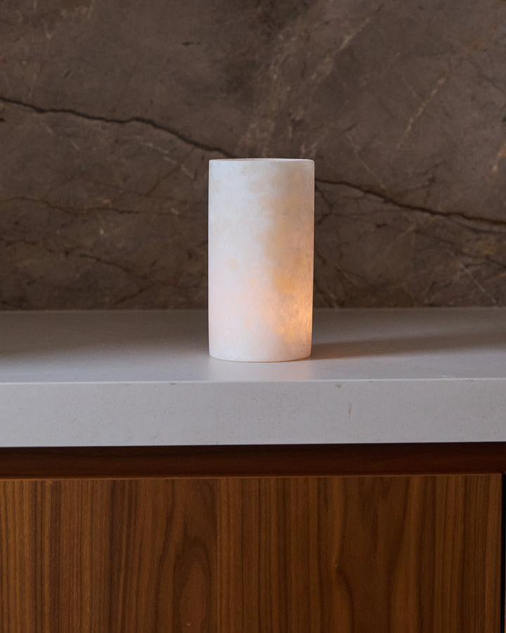 Alabaster Tealight - straight white