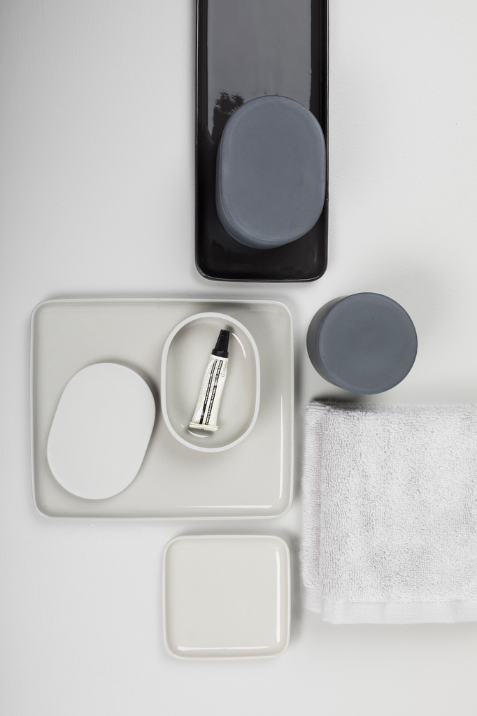 Schaal rechthoekig beige Bertrand Lejoly