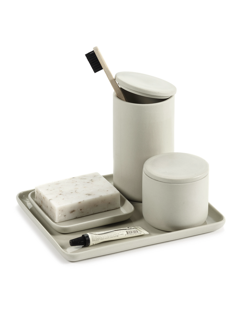 Schaal rechthoekig beige Bertrand Lejoly