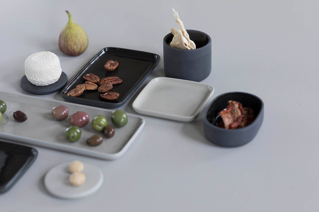 Schaal rechthoekig beige Bertrand Lejoly