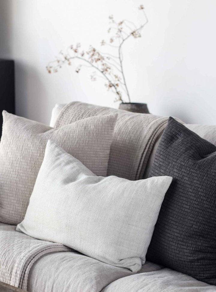 Linnen kussen Margaux kleur tarwe