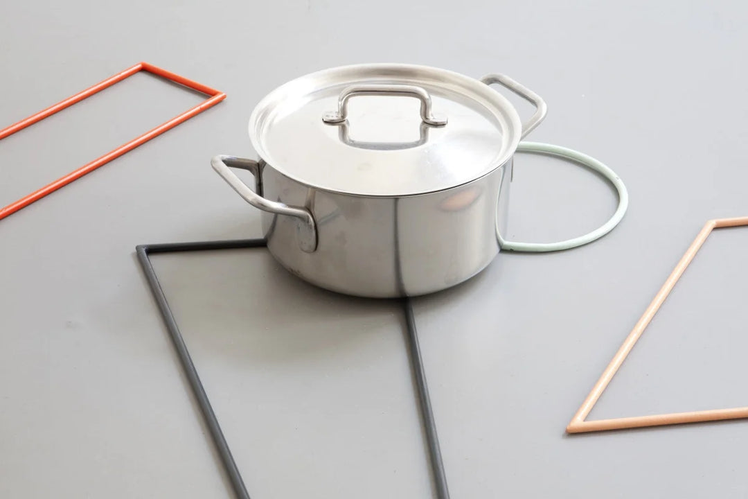 Valerie Objects TRIVETS LACQUERED STEEL SET4/ ANTRACITE