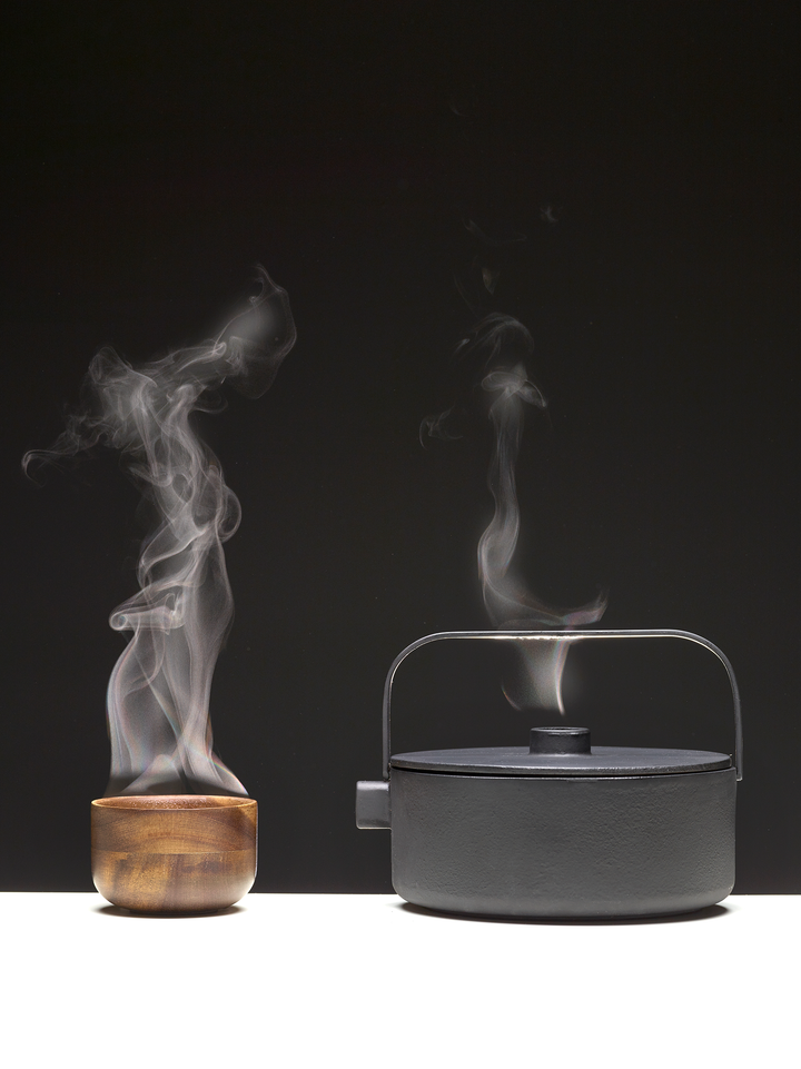 Theepot gietijzer Collage