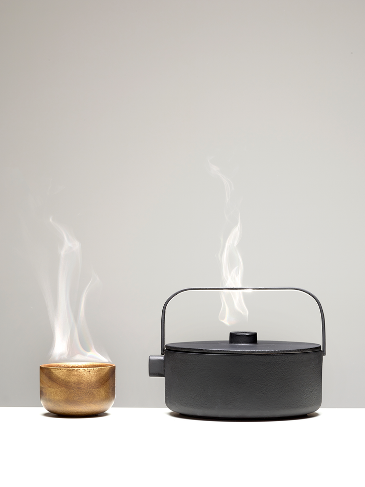 Theepot gietijzer Collage